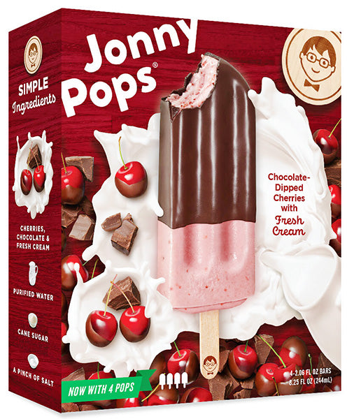 Jonny Pops Cherry Choc. and Cream Smoothie Pops (4 pk.)