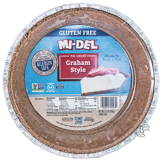 Midel Gluten Free 9" Graham Style Pie Crust