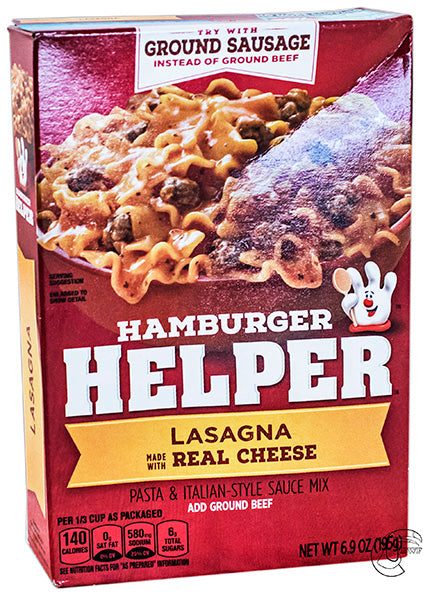 Hamburger Helper Lasagna Made w/Real Cheese