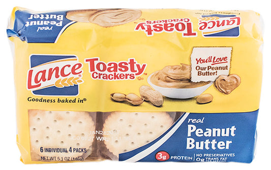 Lance Toasty Peanut Butter Crackers 6/4pK