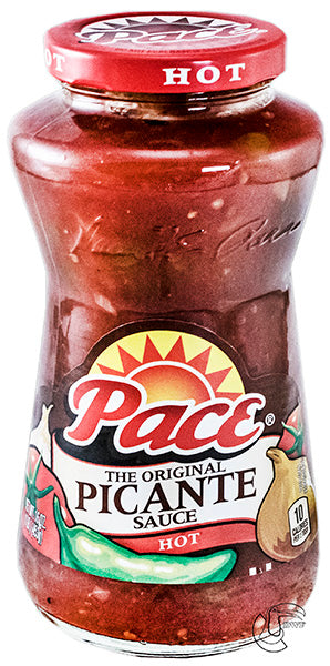 Pace Original Hot Picante Sauce Glass Jar