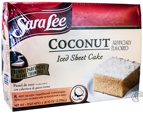 Sara Lee Coconut Iced Sheet Cake 12"x16" Retail