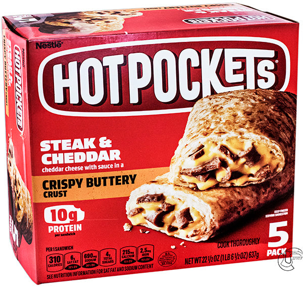 Hot Pockets Steak & Cheddar Crispy Buttery Crust 5pk