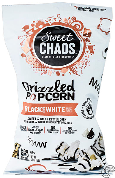 Sweet Chaos Black & White Drizzle Popcorn