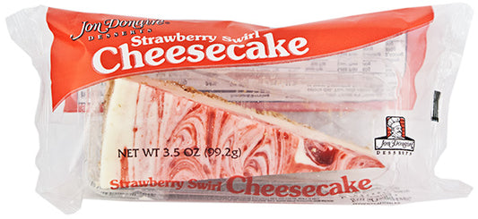 Jon Donaire Indv. Wrapped Strawberry Swirl Cheesecake
